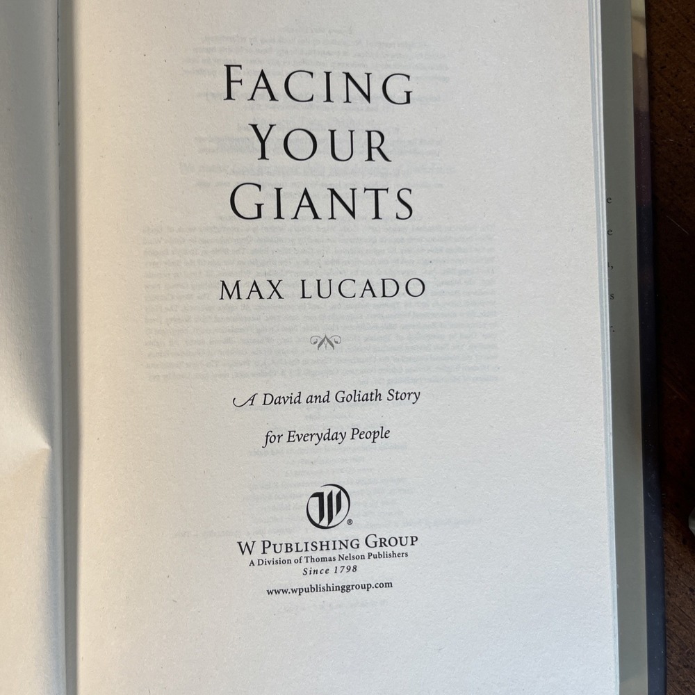 Max Lucado Books - It's Not About Me, Facing Your Giants - Set‎ of 2 - Picture 8 of 11